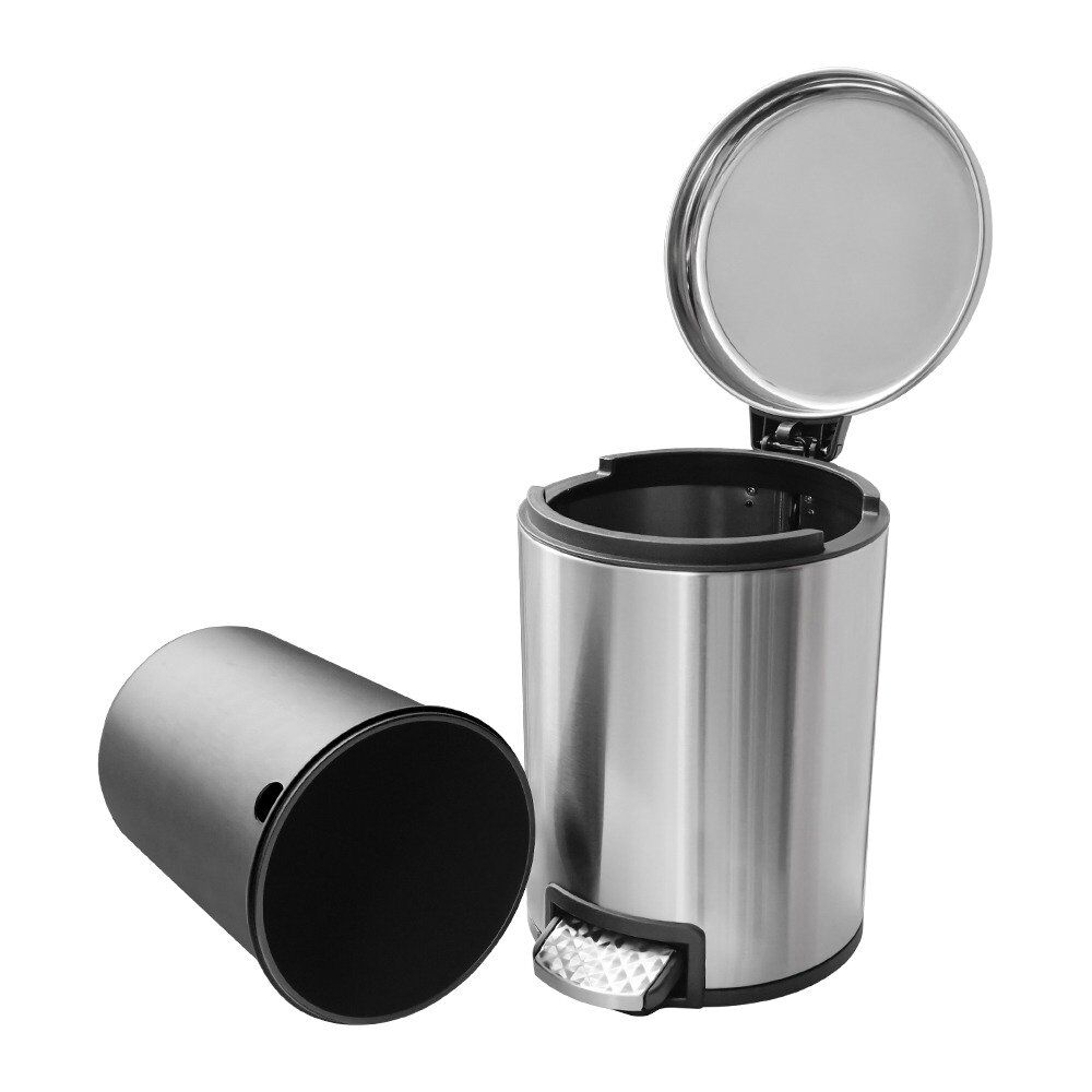 ElriBird Pedal Room Dustbin Stainless Steel EBWB0018